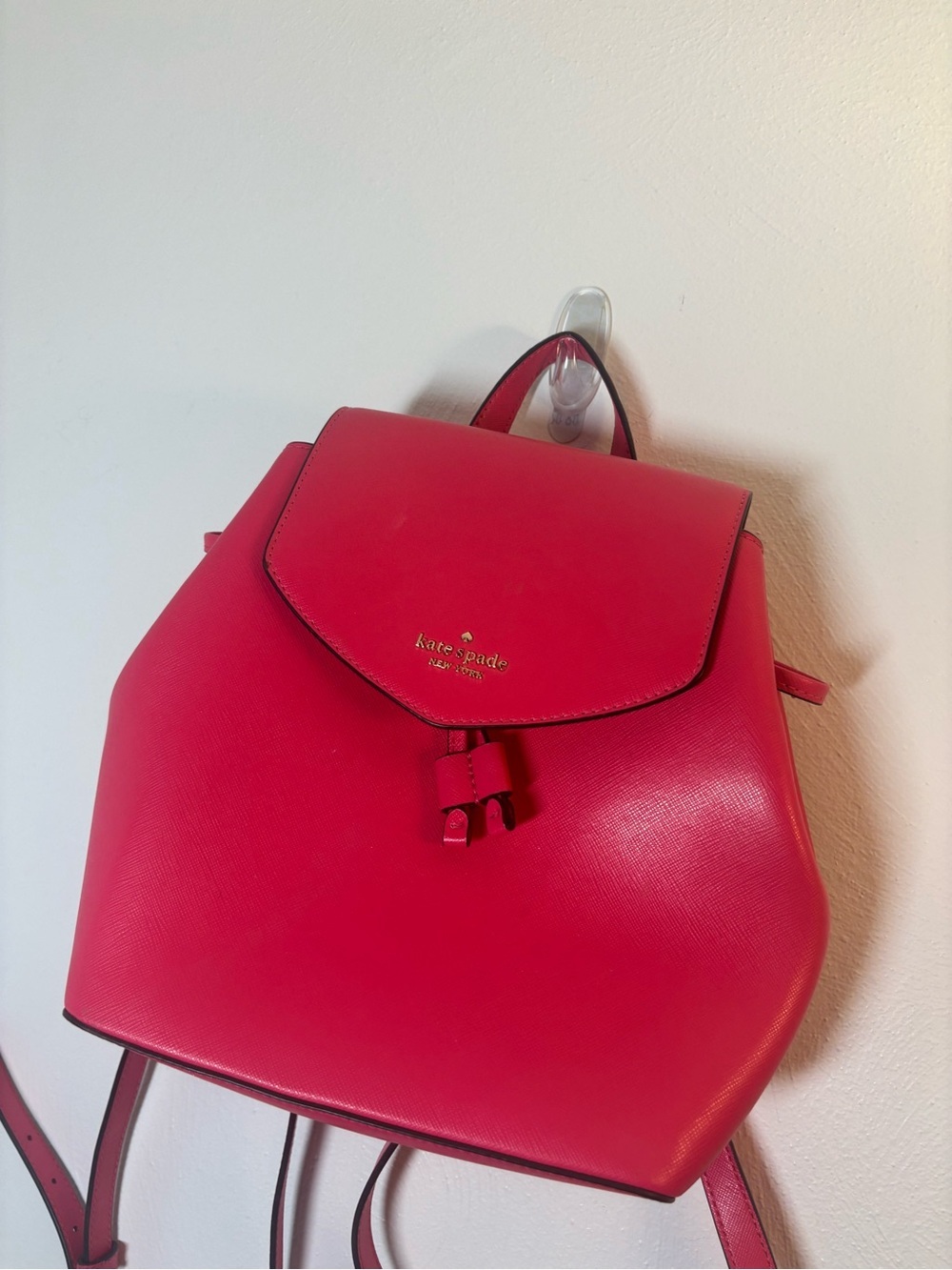 Kate Spade Hot Pink Leather Mini Backpack - Picture 3 of 10